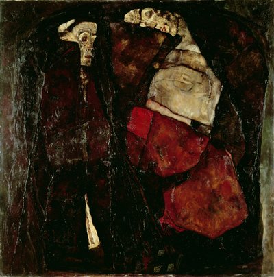 Pregnant woman and Death, 1911 by Egon Schiele